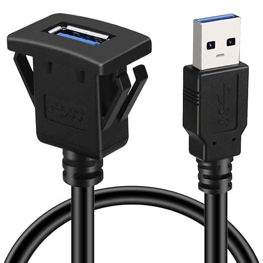 USB Armaturenbrett-Kabel für bündige Montage – Bild 1